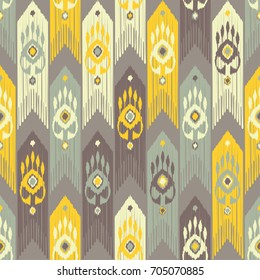 Ethnic boho seamless pattern. Abstract geometric pattern. Retro motif. Textile rapport.