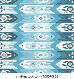 Ethnic boho seamless pattern. Abstract geometric pattern. Retro motif. Textile rapport.