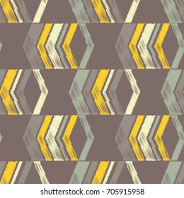 Ethnic boho seamless pattern. Abstract geometric pattern. Retro motif. Textile rapport.