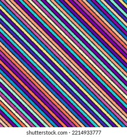 Ethnic boho seamless pattern in african style. Diagonal lines pattern based on ikat style. Patchwork pattern. Tribal art print. Vector image.