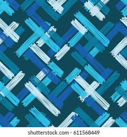Ethnic boho seamless pattern. Bali. Print. Repeating background. Blue, turquoise. Cloth design, wallpaper.