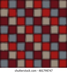 Ethnic boho seamless pattern with cage. Print. Repeating background. Cloth design, wallpaper.
