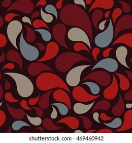 Ethnic boho seamless pattern with decorative drops. Print. Cloth design, wallpaper.