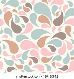 Ethnic boho seamless pattern with decorative drops. Print. Cloth design, wallpaper.