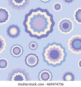 Ethnic boho seamless pattern with decorative flowers. Print. Cloth design, wallpaper.