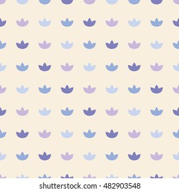 Ethnic boho seamless pattern with decorative flowers. Print. Cloth design, wallpaper.