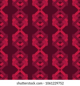 Ethnic boho seamless pattern. Embroidery on fabric. Scribble texture. Folk motif. Textile rapport.