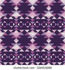 Ethnic boho seamless pattern. Embroidery on fabric. Tribal pattern. Folk motif. Textile rapport.