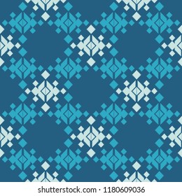 Ethnic boho seamless pattern. Embroidery. Traditional ornament. Geometric background. Tribal pattern. Folk motif. Textile rapport.