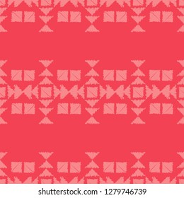 Ethnic boho seamless pattern. Embroidery on fabric. Traditional ornament. Tribal pattern. Folk motif. Can be used for wallpaper, textile, invitation card, wrapping, web page background.