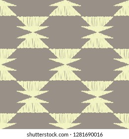 Ethnic boho seamless pattern. Embroidery on fabric. Traditional ornament. Tribal pattern. Folk motif. Can be used for wallpaper, textile, invitation card, wrapping, web page background.