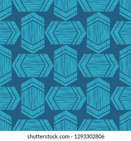 Ethnic boho seamless pattern. Embroidery on fabric. Traditional ornament. Tribal pattern. Folk motif. Can be used for wallpaper, textile, invitation card, wrapping, web page background.