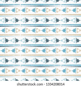 Ethnic boho seamless pattern. Embroidery. Patchwork texture. Weaving. Traditional ornament. Tribal pattern. Folk motif. Can be used for wallpaper, textile, invitation card, wrapping, web page.