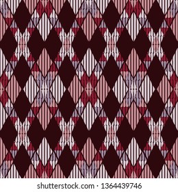 Ethnic boho seamless pattern. Embroidery on fabric. Patchwork texture. Weaving. Traditional ornament. Tribal pattern. Folk motif. Can be used for wallpaper, textile, invitation card, wrapping, web.