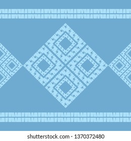 Ethnic boho seamless pattern. Embroidery on fabric. Patchwork texture. Weaving. Traditional ornament. Tribal pattern. Folk motif. Can be used for wallpaper, textile, invitation card, wrapping, web.