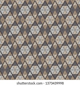 Ethnic boho seamless pattern. Embroidery on fabric. Patchwork texture. Weaving. Traditional ornament. Tribal pattern. Folk motif. Can be used for wallpaper, textile, invitation card, wrapping, web.