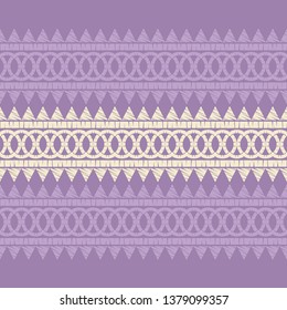 Ethnic boho seamless pattern. Embroidery on fabric. Patchwork texture. Weaving. Traditional ornament. Tribal pattern. Folk motif. Can be used for wallpaper, textile, invitation card, wrapping, web.