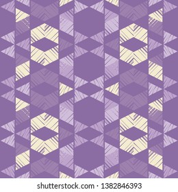 Ethnic boho seamless pattern. Embroidery on fabric. Patchwork texture. Weaving. Traditional ornament. Tribal pattern. Folk motif. Can be used for wallpaper, textile, invitation card, wrapping, web pag