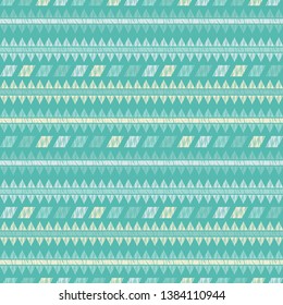 Ethnic boho seamless pattern. Embroidery on fabric. Patchwork texture. Weaving. Traditional ornament. Tribal pattern. Folk motif. Can be used for wallpaper, textile, invitation card, wrapping, web.