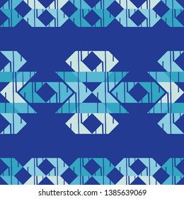 Ethnic boho seamless pattern. Embroidery on fabric. Patchwork texture. Weaving. Traditional ornament. Tribal pattern. Folk motif. Can be used for wallpaper, textile, invitation card, wrapping, web.