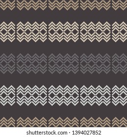 Ethnic boho seamless pattern. Embroidery on fabric. Patchwork texture. Weaving. Traditional ornament. Tribal pattern. Folk motif. Can be used for wallpaper, textile, invitation card, wrapping, web.