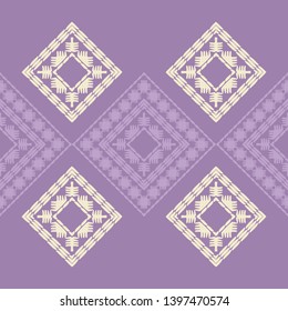 Ethnic boho seamless pattern. Embroidery on fabric. Patchwork texture. Weaving. Traditional ornament. Tribal pattern. Folk motif. Can be used for wallpaper, textile, invitation card, wrapping, web.