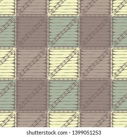 Ethnic boho seamless pattern. Embroidery on fabric. Patchwork texture. Weaving. Traditional ornament. Tribal pattern. Folk motif. Can be used for wallpaper, textile, invitation card, wrapping, web.