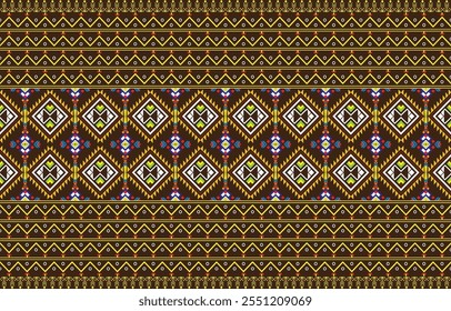 Padrão sem emenda boho étnico. Ornamento etno. Tribal arte fundo colorido repetível. Design de tecido, papel de parede, empacotamento
