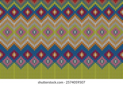 Ethnic boho seamless pattern. Ethno ornament. Tribal art colorful repeatable background. Fabric design, wallpaper, wrapping