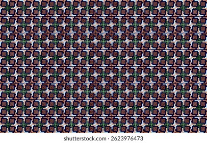 Ethnic boho seamless pattern. Ethno ornament. Tribal art colorful repeatable background. Fabric design, wallpaper, wrapping
