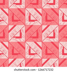 Ethnic boho seamless pattern. Geometric background. Hand hatching. Traditional ornament. Tribal pattern. Folk motif. Can be used for wallpaper, textile, invitation card, web page background.