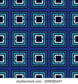 Ethnic boho seamless pattern. Hand hatching. Traditional ornament. Geometric background. Folk motif. Textile rapport.