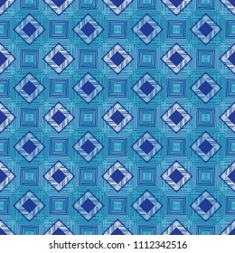 Ethnic boho seamless pattern. Hand hatching. Traditional ornament. Geometric background. Folk motif. Textile rapport.
