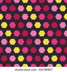 Ethnic boho seamless pattern with hexagons. Print. Repeating background. Cloth design, wallpaper.