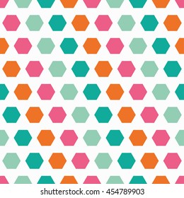Ethnic boho seamless pattern with hexagons. Print. Repeating background. Cloth design, wallpaper.