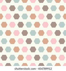 Ethnic boho seamless pattern with hexagons. Print. Repeating background. Cloth design, wallpaper.