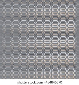 Ethnic boho seamless pattern with hexagons. Print. Repeating background. Cloth design, wallpaper.