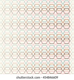 Ethnic boho seamless pattern with hexagons. Print. Repeating background. Cloth design, wallpaper.