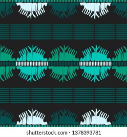 Ethnic boho seamless pattern. Ikat. Traditional ornament. Geometric background. Folk motif. Can be used for wallpaper, textile, invitation card, wrapping, web page background.