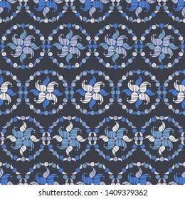 Ethnic boho seamless pattern. Ikat. Traditional ornament. Folk motif. Can be used for wallpaper, textile, invitation card, wrapping, web page background.