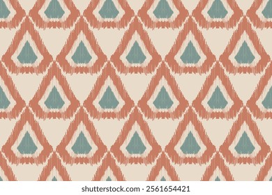 Ethnic boho seamless pattern. Ikat geometric ethnic oriental seamless pattern.Aztec style. Repeating background. Design for texture, fabric, clothing, wrapping, carpet