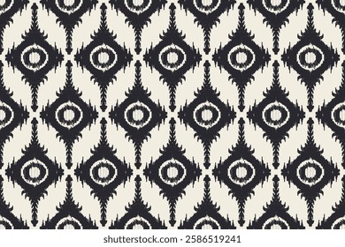 Ethnic boho seamless pattern. Ikat geometric ethnic oriental seamless pattern.Aztec style. Repeating background. Design for texture, fabric, clothing, wrapping, carpet