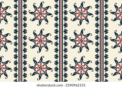 Ethnic boho seamless pattern. Ikat geometric ethnic oriental seamless pattern.Aztec style. Repeating background. Design for texture, fabric, clothing, wrapping, carpet