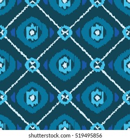 Ethnic boho seamless pattern. Ikat. Print. Repeating background. Cloth design, wallpaper.