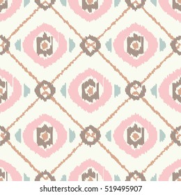 Ethnic boho seamless pattern. Ikat. Print. Repeating background. Cloth design, wallpaper.
