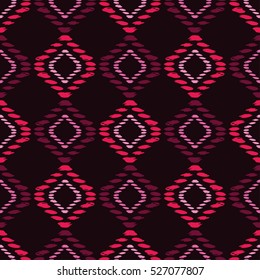 Ethnic boho seamless pattern. Ikat. Print. Repeating background. Cloth design, wallpaper.
