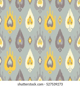 Patrón inquebrantable del boho étnico. Ikat. Imprimir. Fondo repetido. Diseño de tela, papel pintado.
