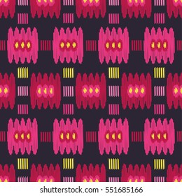 Ethnic boho seamless pattern. Ikat. Print. Repeating background. Cloth design, wallpaper.