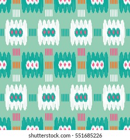 Ethnic boho seamless pattern. Ikat. Print. Repeating background. Cloth design, wallpaper.