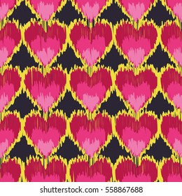Ethnic boho seamless pattern. Ikat. Print. Repeating background. Cloth design, wallpaper.

